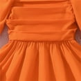 thumbnail image 5 of KVPLBQFD Black Dress Bridal Shower Dress a Line Dress Going Out Dresses Baby Christmas Outfit Girl Girls Clothes 4t Thanksgiving Baby Outfit, Orange 9-10 Years, 5 of 7