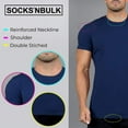 thumbnail image 3 of SOCKS'NBULK Mens Cotton Crew Neck Short Sleeve T-Shirts Mix Colors Bulk Pack, 3 of 7