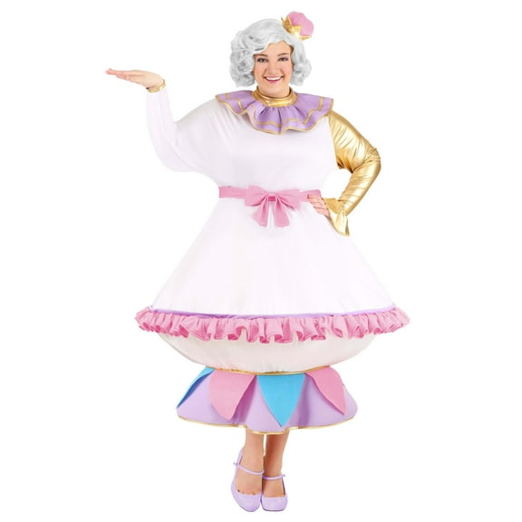Plus Size Beauty and the Beast Mrs. Potts Costume
