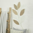 thumbnail image 2 of DecMode Brown Metal Leaf Wall Decor, 2 of 7