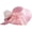 Pink, variant on French Style Fascinator with Bow Women's Bowler Hat Elegant Bridal Cap for Halloween Wedding Formal Events Head Accessory
