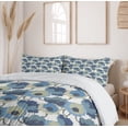 thumbnail image 6 of Ambesonne Floral Duvet Cover Set, Ombre Romantic Flowers, Queen, Grey Navy, 6 of 6