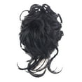thumbnail image 4 of TOOYFUL Long s Head Hairpiece Band Portable Tousled Good Flexibility Messy Hair Circle for Girls Ball Head Adding Bun Volume black, 4 of 9
