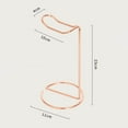 thumbnail image 4 of pitrice Headset Holder Portable Earphone Mount Rack for PC Gaming Office Headphones Rose Gold, 4 of 8