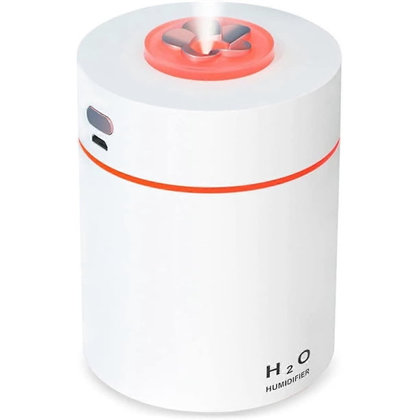 Mini Humidifier for Bedroom Cool Mist Humidifier with 7 Color Light Auto Shut-off Quiet Small Humidifier 240ml Baby Humidifier