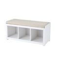 thumbnail image 2 of Better Homes & Gardens 3-Cube Storage Bench, White Texture, 2 of 6