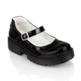 thumbnail image 2 of Zapato Escolar Moda Junior Niña Dominiq 03633 negro 22.5, 2 of 6