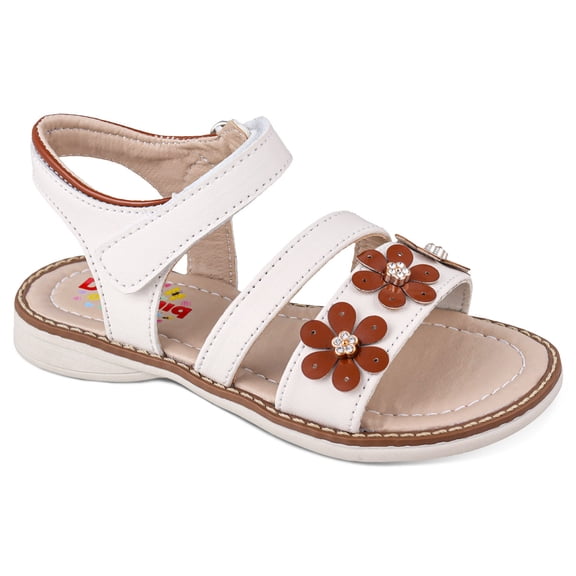 Sandalia Huarache Niña Dominiq 7081 Flores y velcro