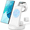 White, variant on Wireless Charger Compatible with Samsung: ETEPEHI 3 in 1 Fast Charging Station for S25 S24 Ultra S23 S22 S21, iWatch Charger for Galaxy Watch 8/7/6/5/4/3 Pro Classic Galaxy Buds