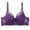Purple, variant on Lingerie for Women Fashion Lace Gathered Bra for Women with Adjustable Straps and Thin Cup Design Purple 95B