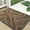Brown, variant on Buganda Waterproof Doormat, Non Slip Absorbent Rubber Door Mat for Outdoor and Indoor, Low Profile Dirt Trapper Front Door Rug, 30"x17",Black