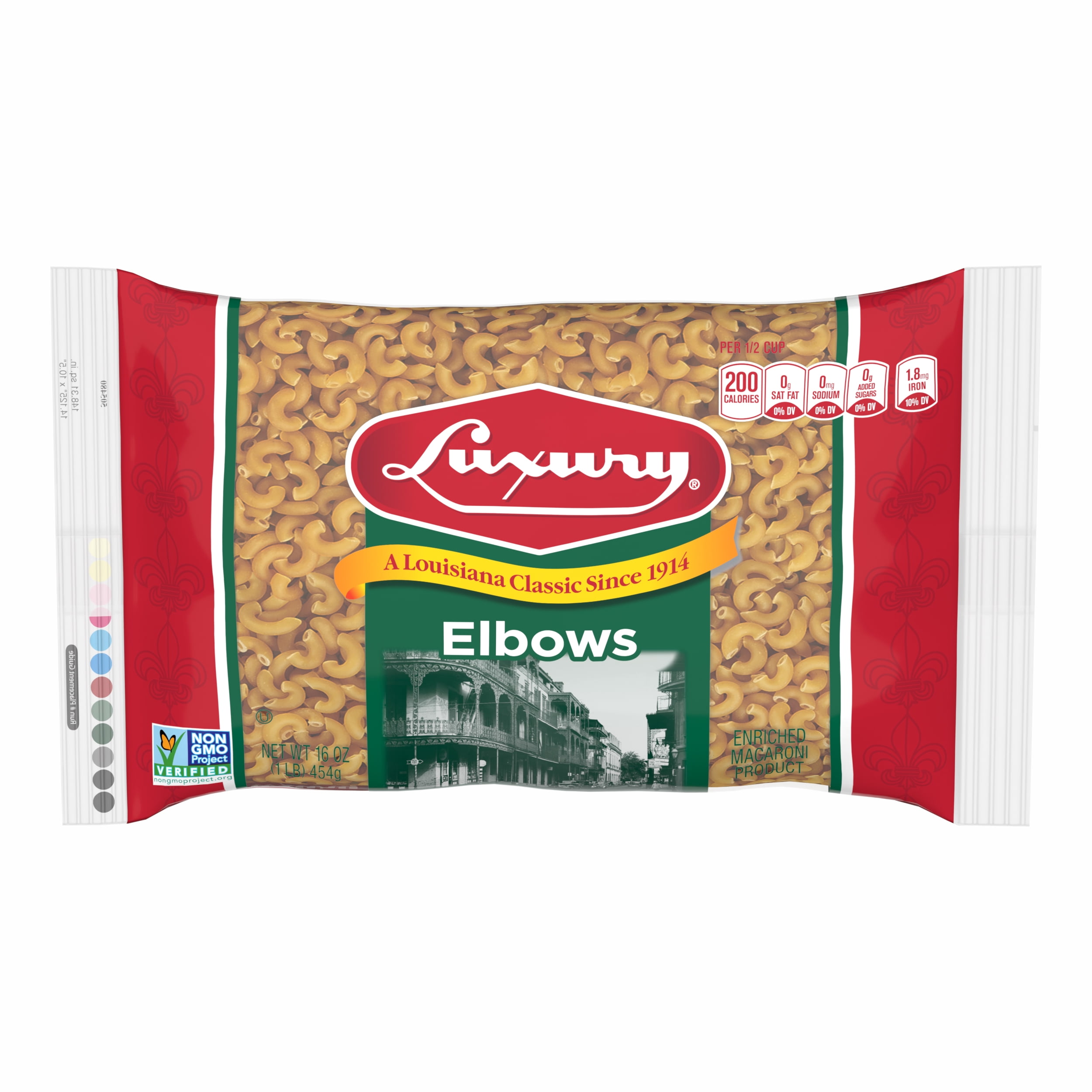 (6 pack) Luxury Elbow Macaroni Pasta, 24-Pack (16 oz Each) – Pasta for Mac & Cheese, Soups & Salads