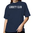 thumbnail image 2 of Smartprints Liberty Club Bold Varsity Women's T-Shirt Navy, Cotton, S, 2 of 4