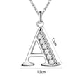 thumbnail image 5 of Soumake Necklace Popular Silver Plating Copper English Letters Rhinestone Pendant Chain For Party Fashion, 5 of 8