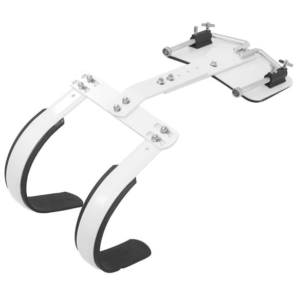 COMPUKAS White Snare Drum Frame with Adjustable Shoulder Strap Aluminum Alloy Support