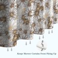 thumbnail image 6 of Beige Daisy Pattern Shower Curtain 72"x84" ,Bathroom Decorative Shower Curtains Set with 12 Hooks,Modern Waterproof Washable Shower Curtain, 6 of 6