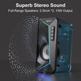 thumbnail image 3 of Altavoces Bluetooth Jeecoo M30 para computadora de escritorio de 10 W, 3 of 9