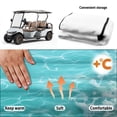 thumbnail image 6 of XYZCANDO Beach Seashell Print Golf Cart Seat Cover with 4 Front Pockets - Universal Washable Non-Slip Protector for 2-Seat Golf Carts, 6 of 8