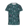 thumbnail image 6 of Honeii Vintage Floral Print Youth Short Sleeve T-Shirt,Boys Athletic Shirt,Quick Dry Short Sleeve Performance Moisture Wicking T Shirt, 6 of 6