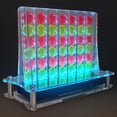 thumbnail image 3 of OnDisplay Luxe Glowing Acrylic Four In a Row Game w/Lights & Remote Control (Pink/Yellow), 3 of 7