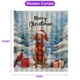 thumbnail image 5 of Merry Christmas Vizsla Enjoys Woofmas Winter Xmas Holiday Shower Curtain Vizslas Dog Lover Gifts Idea Waterproof Bathroom Bathtub Curtain - 02022, 5 of 5