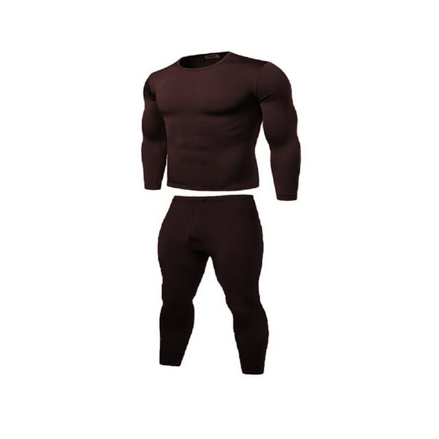 2pcs Men Thermal Underwear Set Winter Long Johns Pajama Set Fit Tops Bottoms Winter Warm Velvet Inner Wear
