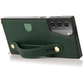 thumbnail image 4 of case for Samsung Galaxy S21 Plus Wallet Case, Removable Adjustable Leather Strap Crossbody Card Holders Case Neck Strap Lanyard Purse Shoulder Strap Purse Case for Samsung Galaxy S21 Plus 5G KB Green, 4 of 14