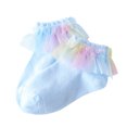 thumbnail image 2 of ITFABS Chaussettes Courtes à la Cheville pour Bébés Filles Princesse Coton Dentelle, 2 of 5