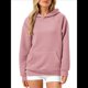 thumbnail image 1 of Sudadera con Capucha para Mujer, de Forro Extragrande, de Larga, Cómoda e Informal, Estilo Otoño 2025, Y2K Rosa L, 1 of 8