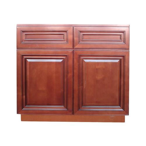 Bojobo B33cac 33 X 34 5 Inch Caribbean Cherry Base Kitchen Cabinet Walmart Com Walmart Com