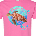 thumbnail image 4 of Inktastic Myrtle Beach Sea Turtle and Bubbles T-Shirt, 4 of 5