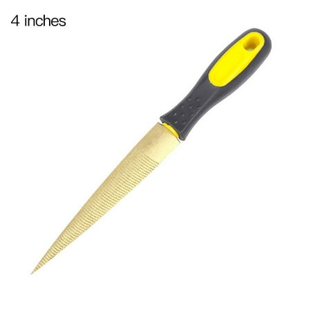 

Woodworking Rasp Steel File Wood Metal DIY Crafting Polishing Flat Semicircle Double Sided Rasp 4 Inch