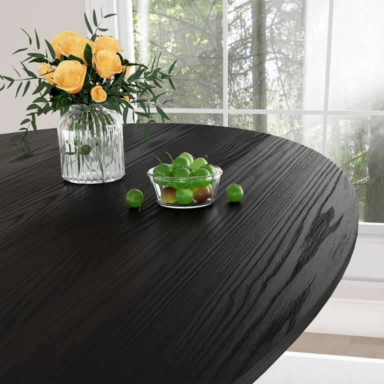 Free Shipping! Dovelina Eileen 72x37x30 Black Wood Dining Table