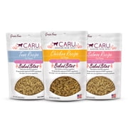 CARU - Soft ‘n Tasty Baked Bites - Variety Pack - Tuna, Chicken and Salmon - Flavorful All-Natural Treats -3 Pack