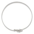 thumbnail image 3 of Auriga Fine Jewelry 925 Sterling Silver Butterfly 4mm Adjustable Bangle 6inch for Women, 3 of 5