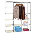 thumbnail image 2 of GoDecor 69" Portable Lourds Vêtements Garde-Robe Garde-Robe Vêtements Organisateur de Stockage, 2 of 6