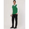 thumbnail image 3 of INSPIRE CHIC Men's V Neck Sleeveless Two Pockets Button Down Vests, 3 of 5