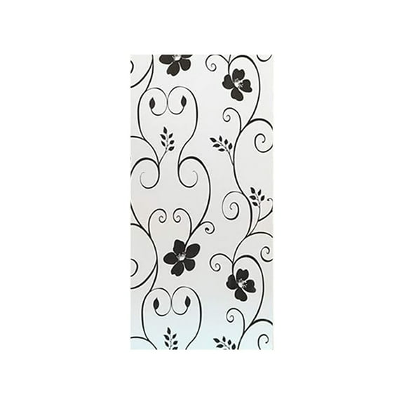 LMTODLFG Film Window Glass Film Flower Stickers Static Cling Window Film for Privacy, Peony Flower Pattern Window Tint for Home, Window Glass Sticker for Office