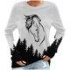 thumbnail image 2 of Ichuanyi liquidación de la moda para mujeres de la moda impresa manga de mangas largas blusa redonda de cuello redondo sudadera sudadera sudadera con capucha ICHUANYI WER202308211947, 2 of 4