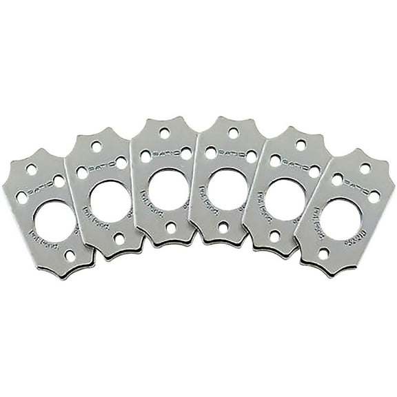 Graph Tech Ratio InvisoMatch Installation Plates for Gibson-style System (Pack of 6) Chrome