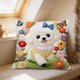 thumbnail image 5 of Uuiauoio Cute Animals Decorative Throw Pillow Cover , Animals Family Animals Outdoor Pillow Cases Square Standard Cushion Cover for Sofa Couch Bed Car 17.72x17.72 inch, 5 of 6