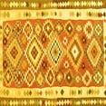 thumbnail image 1 of Ahgly Company Indoor Square Oriental Yellow Traditional Area Rugs, 5' Square, 1 of 4