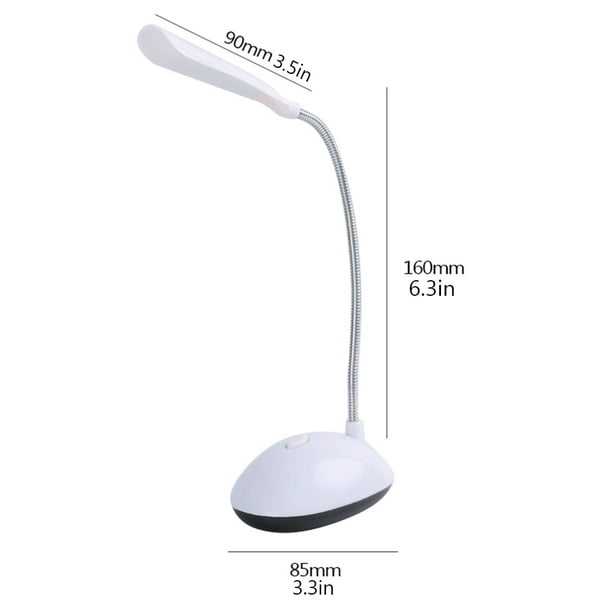 Lampe de bureau LED à intensité variable,lampe de lecture à pince pour le  soin des yeux,avec Port USB,veilleuse de lit à col de cygne Flexible à 360  °