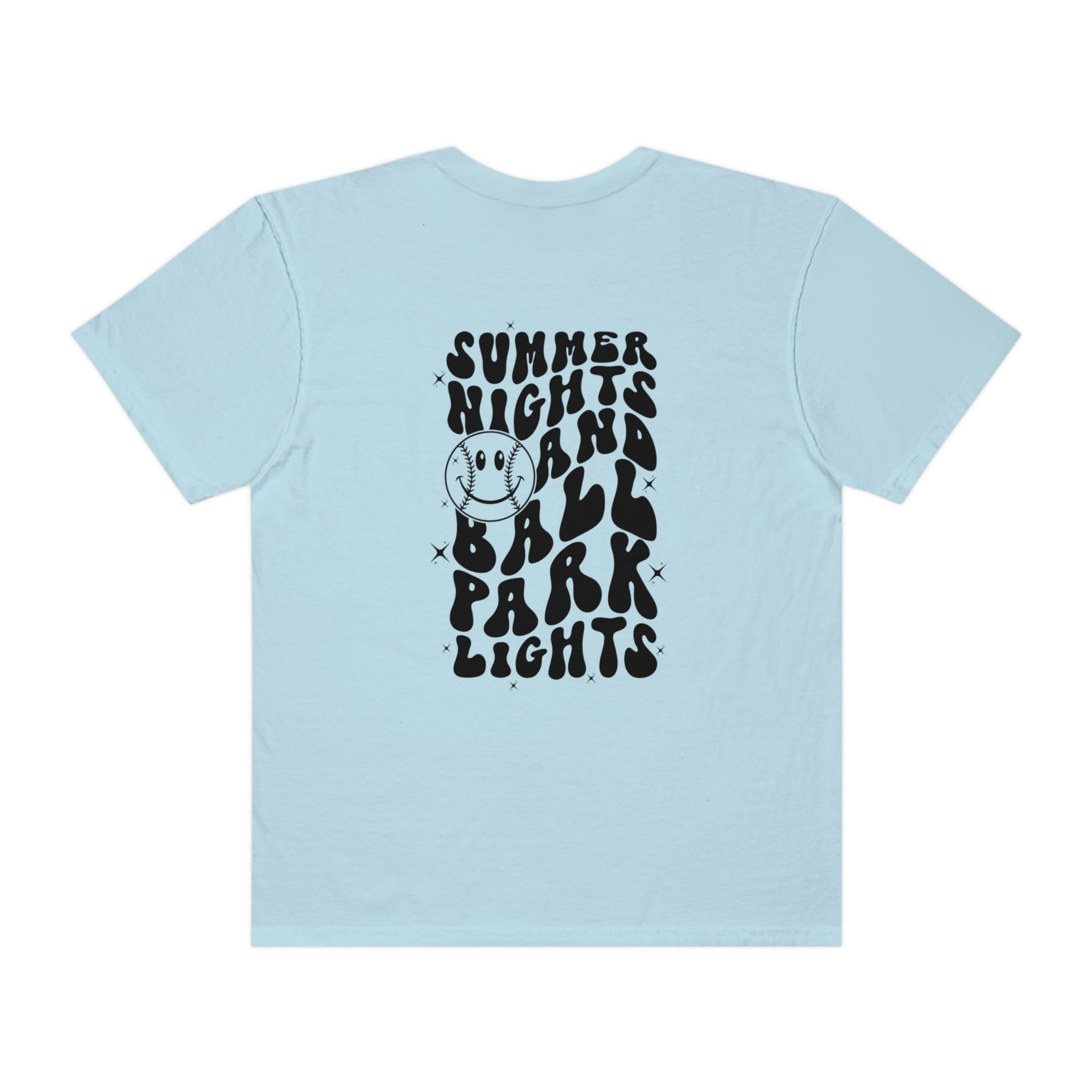 Summer Nights and Ball Park Lights, Baseball Mom Tee, Baseball Shirt, Mom Ball Tee