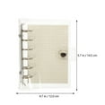 thumbnail image 5 of KONTONTY 1Set Small Loose-Leaf Notebook Waterproof Binder with 6 Rings Portable Multi Color, 5 of 5