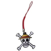 Cell Phone Charm - One Piece - Straw Hat Pirates Jolly Roger Pvc Phone Charm
