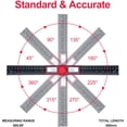 thumbnail image 4 of 360 Degree Dual Scale Digital Angle Protractor, 200mm Angle Ruler with LCD Display and Locking Function, Protractor for Engineering, Woodworking, Construction and Measuring, 4 of 5