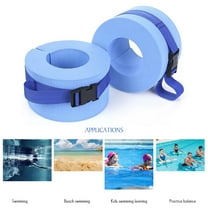 2Pcs Swimming Water Exercise Aerobics Aquatic Buoyancy Ankle Arm Wrist Cuffs