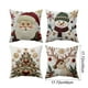 thumbnail image 3 of Funda de almohada de algodón con adornos navideños, fundas de almohada navideñas de 45 x 45 cm, fundas de almohada decorativas de tela suave con cremallera oculta para decoración del hogar, decoracion, 3 of 9