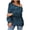 Blue, variant on Honeeladyy Women's Loose Knit Sweater, Comfortable Round Neck, Fashionable Pullover Sweater, Women's Clothing